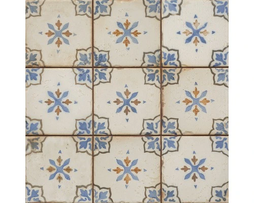 Vloertegel Vintage Miram Blue 33x33 Cm 3 Vloertegel Vintage Miram Blue 33x33 Cm