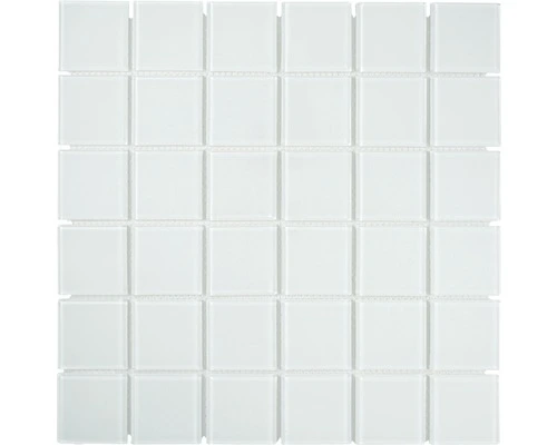 Glasmozaïek Crystal CM4SE30F Super Wit 30x30 Cm 3 Glasmozaïek Crystal CM4SE30F Super Wit 30x30 Cm