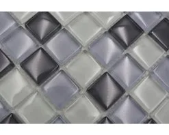 Glasmozaïek XCM 8125 Grijs/zwart/wit 30,5x32,5 Cm -Vloertegels Winkel DV 8 7262020 04 4c DE 20210226172215