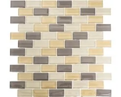 Glasmozaïek XCM B855 Bruin Mix 30,5x32,5 Cm