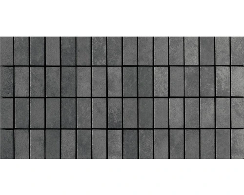 Keramisch Mozaïek Time Square Antraciet 20x40 Cm 3 Keramisch Mozaïek Time Square Antraciet 20x40 Cm