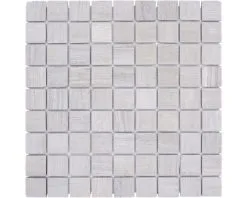 Natuursteen Mozaïek MOS 32/2012 Beige/grijs 30,5x32,5 Cm