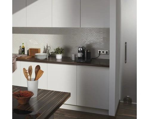 Kunststof Mozaïek XCM ASMB1 Wit 30x30 Cm 6 Kunststof Mozaïek XCM ASMB1 Wit 30x30 Cm - Afbeelding 4