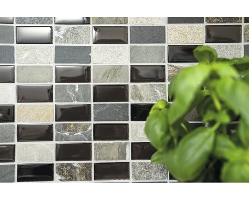 Glasmozaïek Crystal Grijs/zwart/beige 31x32,5 Cm 10 Glasmozaïek Crystal Grijs/zwart/beige 31x32,5 Cm - Afbeelding 8