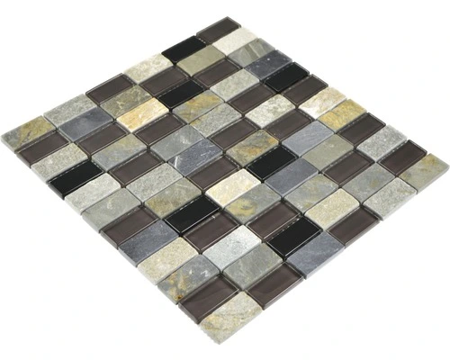 Glasmozaïek Crystal Grijs/zwart/beige 31x32,5 Cm 11 Glasmozaïek Crystal Grijs/zwart/beige 31x32,5 Cm - Afbeelding 9